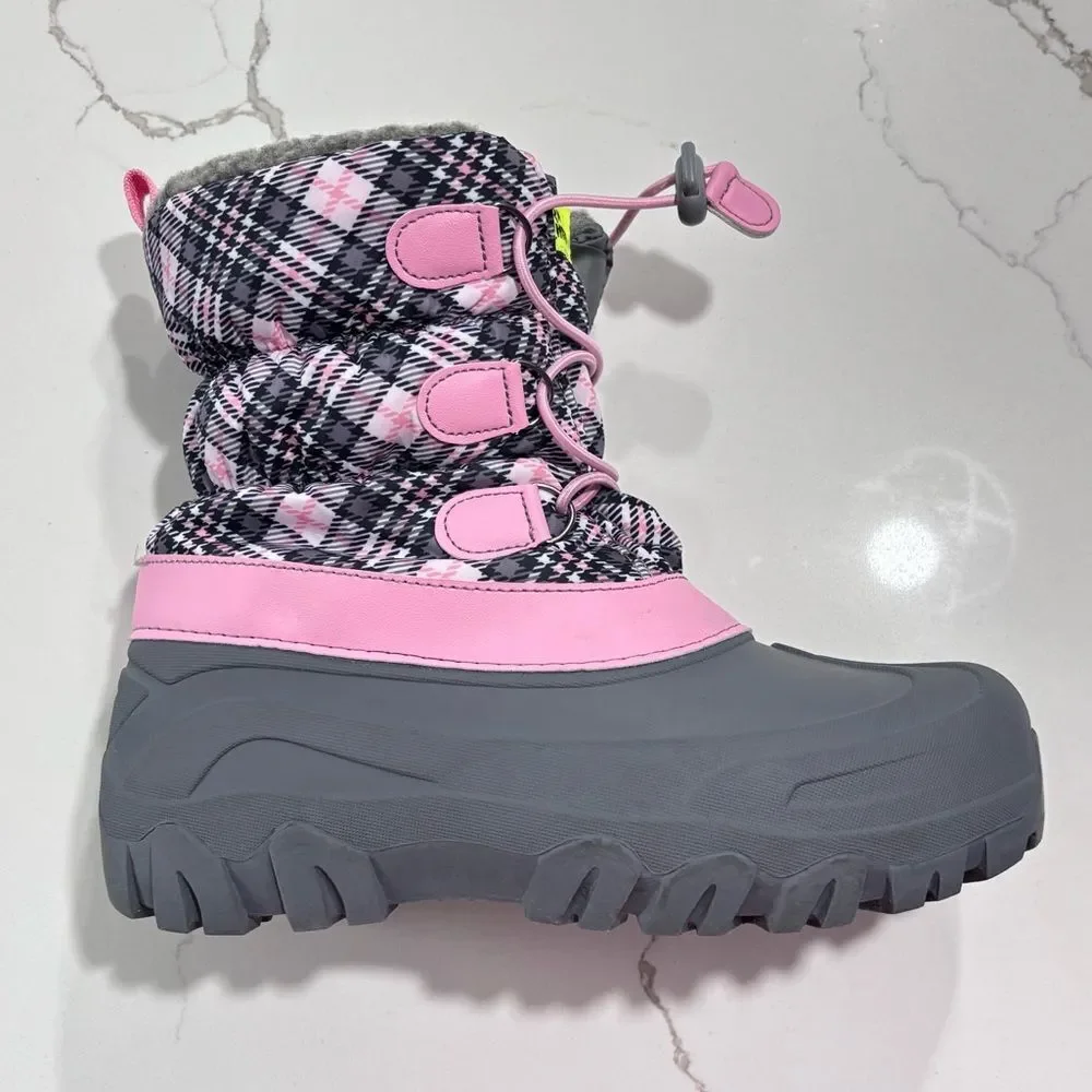 Western Chief | Snowden Sweet Plaid Big Girls Insulated Winter Snow Boots 5B